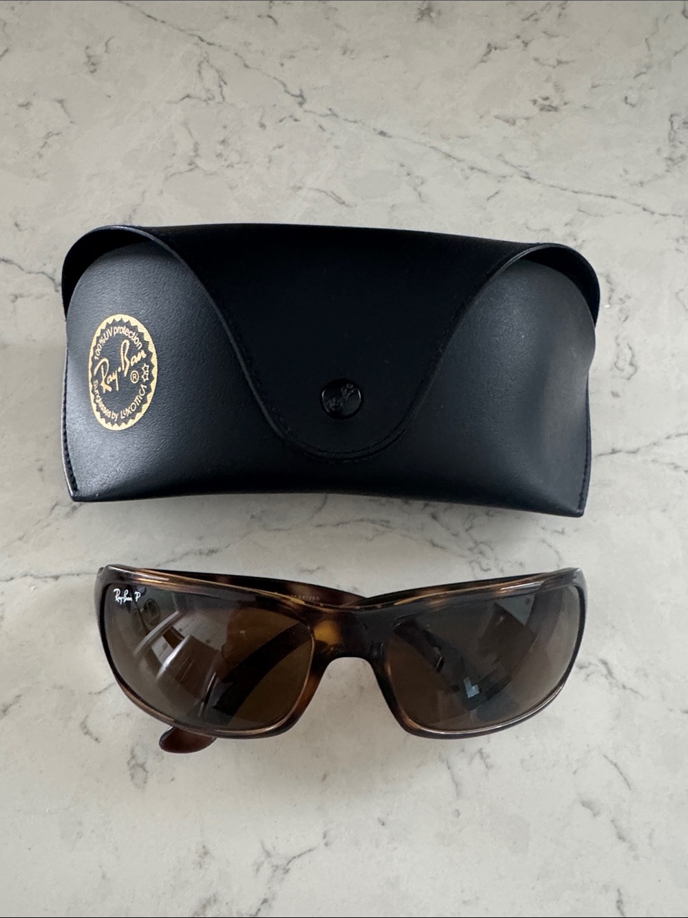 Ray-Ban Brown Tortoiseshell Sunglasses Polarized